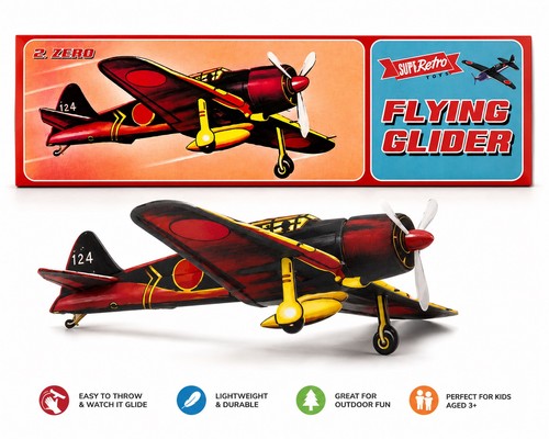 Flying glider plane toy - flying,