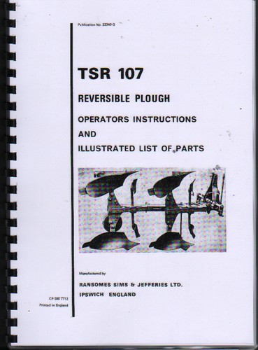 Ransomes tsr 107 reversible - "tsr, 107"