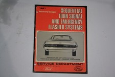 1967 FORD MERCURY COUGAR SEQUENTIAL TURN SIGNAL EMERGENCY FLASHER SYSTEMS BOOK