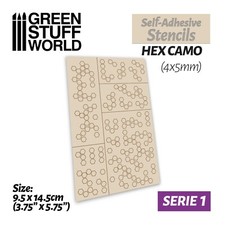 Self-adhesive stencils - Hex