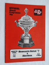 Newcastle United v Aberdeen 1974/75 Texaco Cup