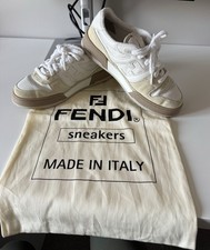 Fendi White & Beige Calf