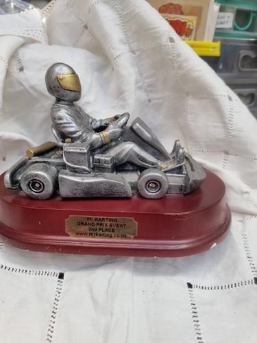 Metallic silver metal kart - silver,, go-kart