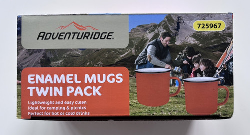 Adventuridge enamel mugs twin - mugs,