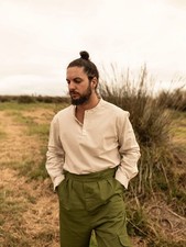 Cotton Stripe Ticking Shirt