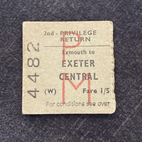 Half railway ticket - half., railway.