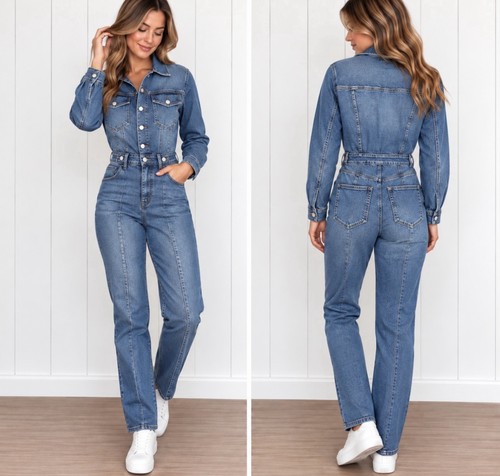 Good american denim jumpsuit - american,