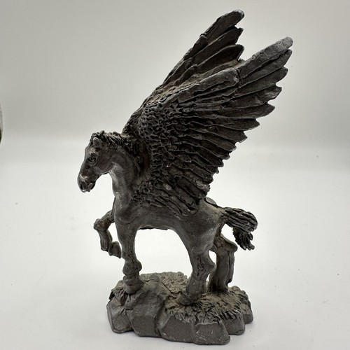 Vtg pewter pegasus figurine - vtg,