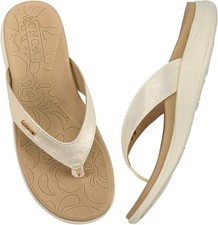 Arch Support Thong Flip Flops Sandals Sliders Summer Beach Shoes Flats Size 8.5