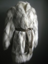 LONG FAUX FUR COAT 18 42 snow