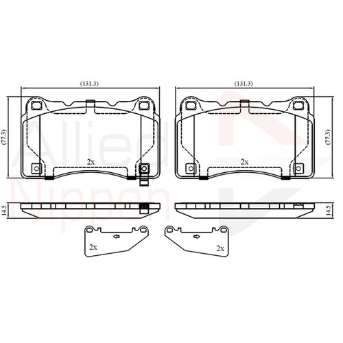 Brake pads set for - pads,