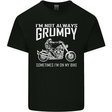 Im Not Always Grumpy Motorbike Motorcycle Mens Light Cotton T-Shirt