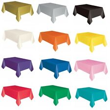 Rectangle Disposable Plastic Table covers Wipe Clean Party Table cloth Covers UK