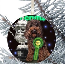 Cockapoo Chocolate Brown Dog Hanging Bauble Gift Present Decoration Christmas