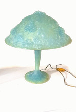 Unusual MCM Retro Acrylic Table Lamp With Moulded Grapes  And Leaves