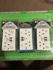  RCD / Latched Twin Socket - Switched   