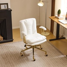 Home Office Desk Chair Comfy with wheels&Removable Armrests