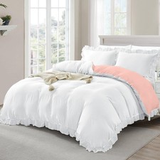 Pink White Duvet Cover Sets