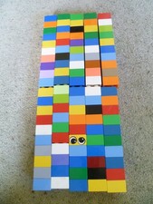 100 Duplo 2x2 stud bricks blocks Mixed Colours