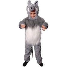 Childs Grey Wolf Costume Kids 7-9 Years World Book Day/Halloween Fancy Dress £5