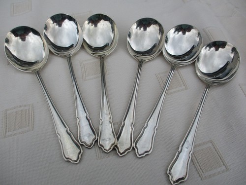 Vintage soup spoons - 6,