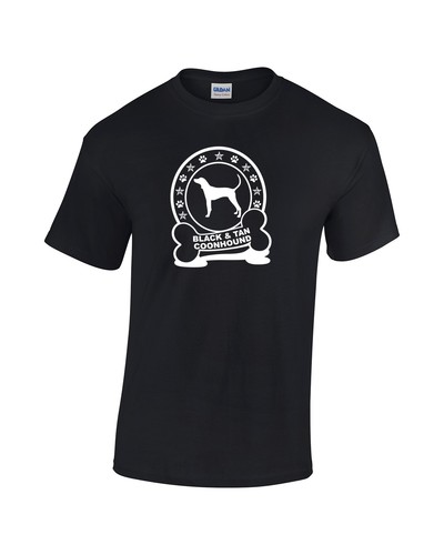 Black tan coonhound t shirt - tan,