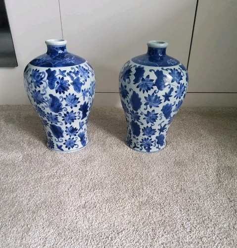 Pair large chinese blue - of, &