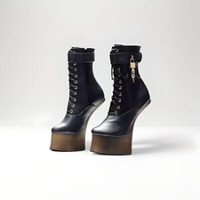 Pony play hoof heel 7" heelless lockable cosplay gothic