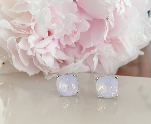 Square 8mm moon pink - , swarovski