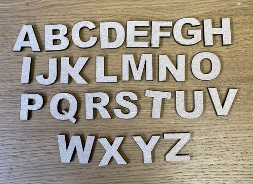 Wooden mdf alphabet letters - alphabet,