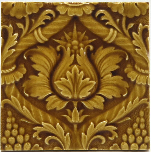 Antique fireplace tile relief - fireplace,