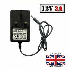 12V 3A DC UK Plug Power Supply
