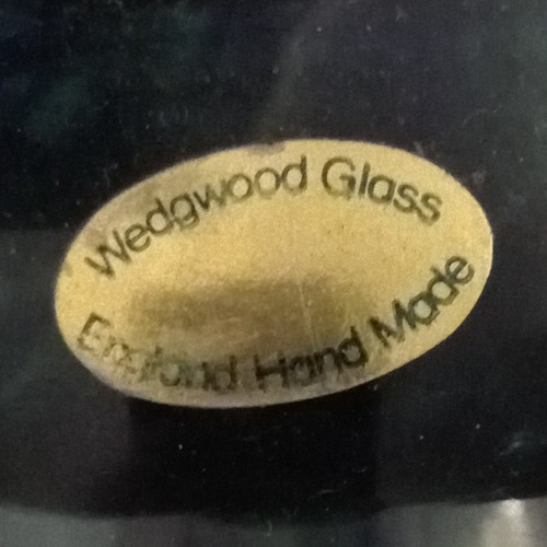 Wedgwood handmade black glass - handmade,