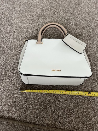 Nine west cream handbag with - cream,