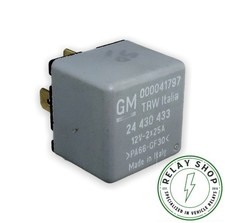 Vauxhall Opel 6-Pin Grey Relay Heated Rear Window 6238604 24430433 000041797 12V
