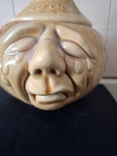 Vintage Novelty Pickled Onion Jar Crying Face Kitchenalia Genuine Original Retro