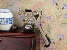 Old style telephone black or