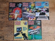 Lot Of 5 Atari User Magazines 