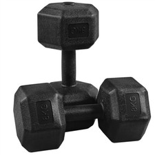 2x8kg Dumbbell Weight Set Hex Dumbbell Set of 2 Hand Weights, Total Weight 16kg