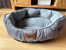 CAROMIO Pet Bed for Small Medium Dogs/Cats, Flannel Dog Bed Washable, size S