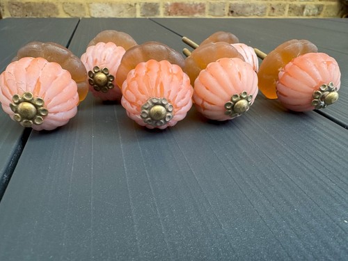 Six anthropologie glass knobs - anthropologie,