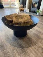 57.5cm Black Outdoor Fire Pit