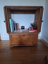 Antique Pine TV Cabinet with
