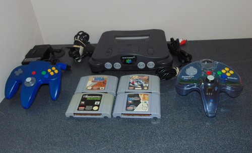 N64 console with games 2 - n64,