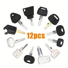 12PCS Master Heavy Equipment Ignition Key Set Fits JCB JLG Komatsu Toyota Volvo
