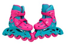 Xootz Kids Roller Skates Pink/Turquoise, Quad, Size 9-12
