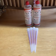 2 x Fischer FIS VL 410C Injection Vinylester Mortar Resin 410ml 2 Tubes -(09/23)