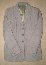 Vintage Ladies Green Tweed Hunt Coat Jacket By Shires 38" 96cm Outer Chest
