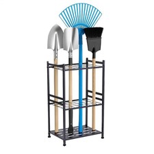 Metal Garden Garage Tool Holder Storage Rack Tidy Shelf Organiser 35 Slots UK