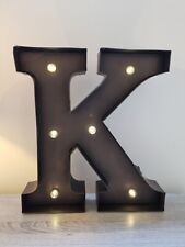 Alphabet Letter K LED Marquee Sign Lights Up Prop Wedding Event Bedroom Decor